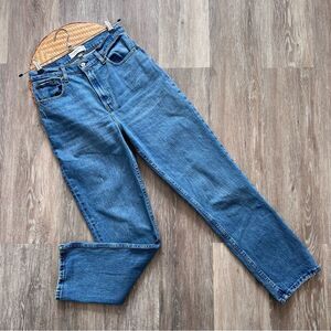 Abercrombie & Fitch curve love 90’s straight ultra high rise womens 28